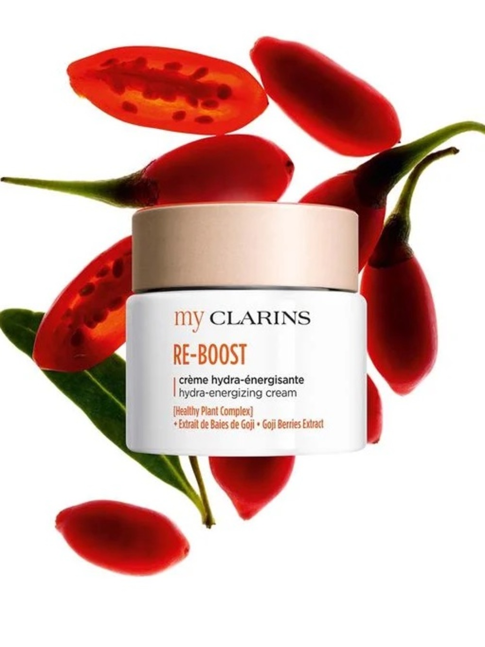Clarins RE-BOOST Mattifying Hydrating Cream - Red and White - Picture 5 of 5